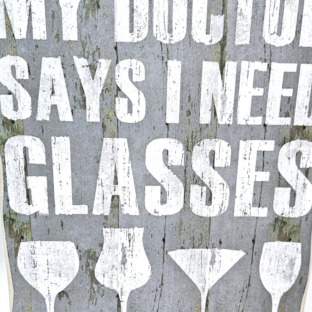 I Need Glasses Wood Decor - Picture 6 of 8